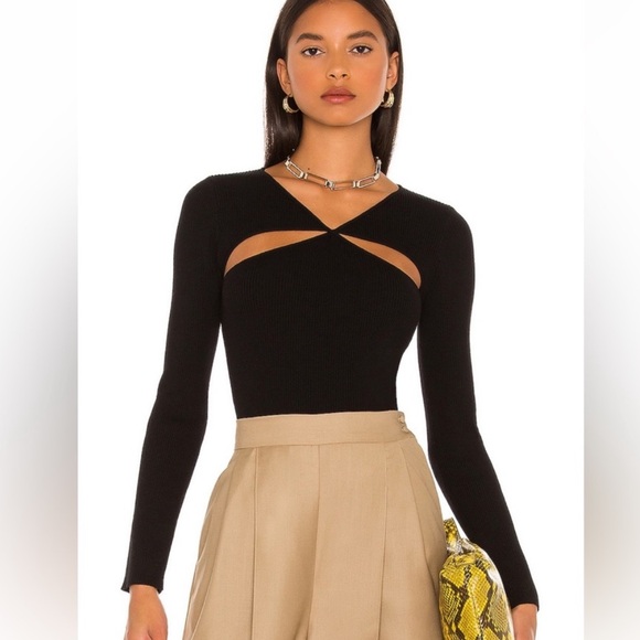 Line & Dot Tops - Line & Dot Halo Cutout Sweater Top
